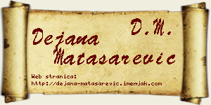 Dejana Matasarević vizit kartica